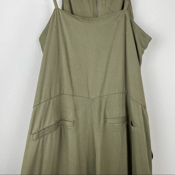 Soho New York Company Olive Green Rayon Jumpsuit M - Picture 12 of 16